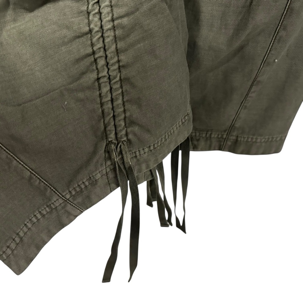 Free People We The Free Everglades Utility Pants Sz XL Green Cargo Barrel Ties - Picture 7 of 11